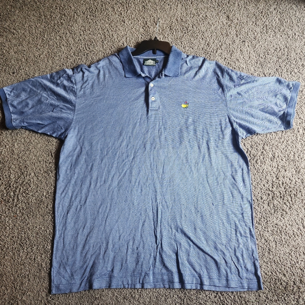 Clubhouse Collection Mens XXL Polo Golf Shirt Masters Logo Made in Italy
